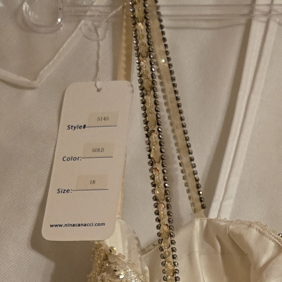 Nina canacci, gold color, size 18 gown - Picture 6 of 6